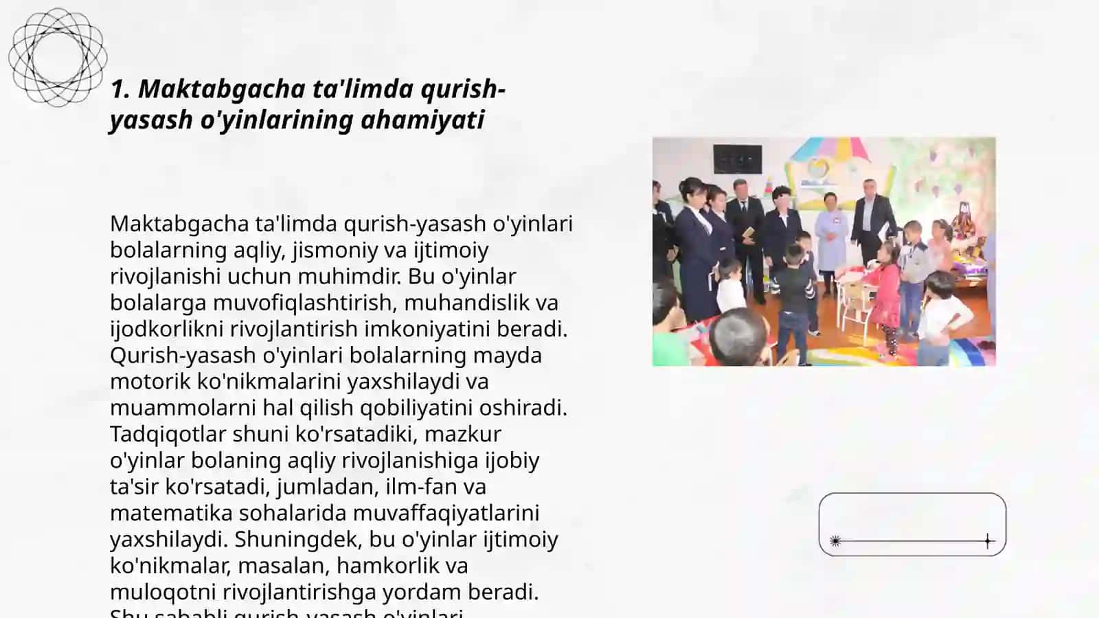 Maktabgacha ta'limda qurish-yasash o'yinlarining ahamiyati 3