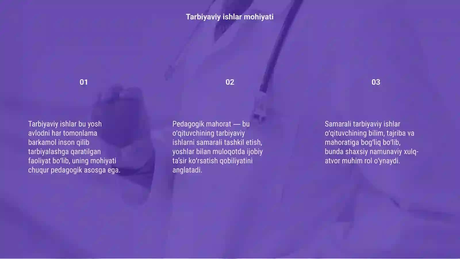 Tarbiyaviy ishlarni amalga oshirishda pedagogik mahorat 3