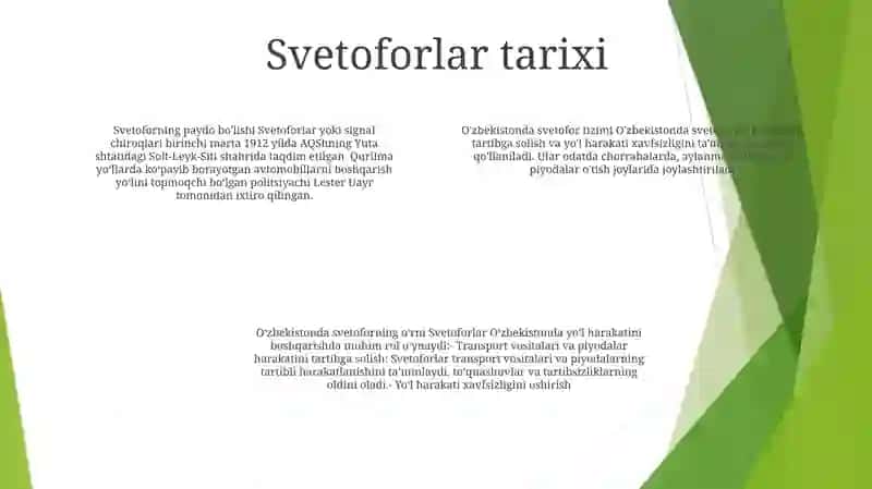 Harakatni Tashkil Etishda Svetafordan Foydalanish 3