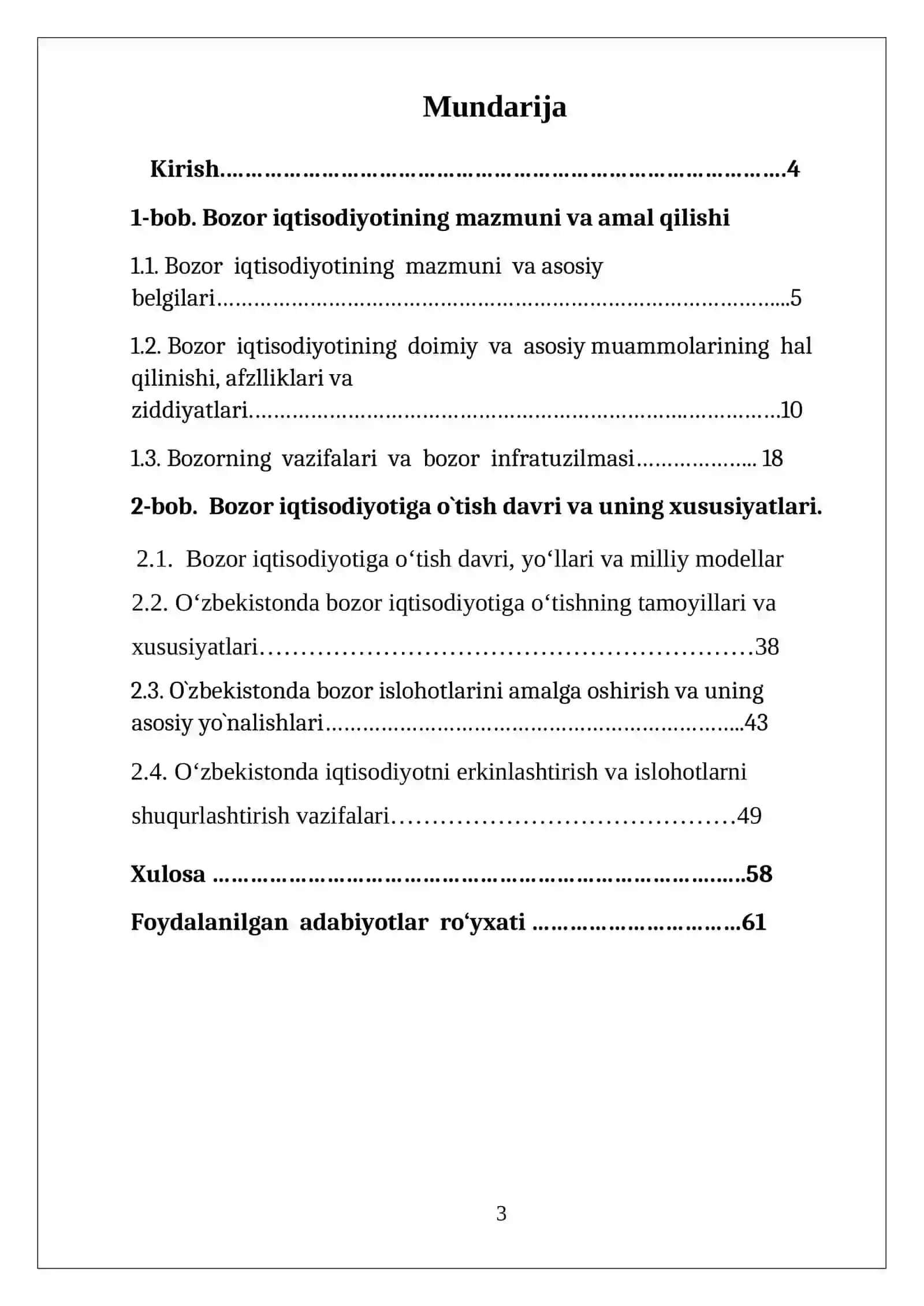 Iqtisodiyotni tartiblashning bozor mexanizmi 3