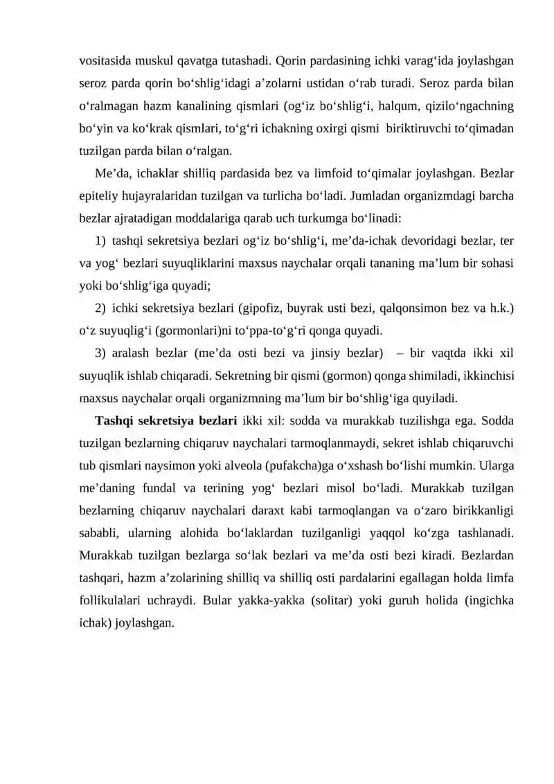 Ichki a'zolar anatomiyasi 3