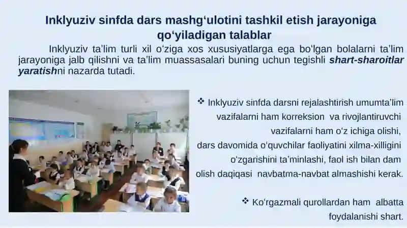 Inklyuziv sinflarda dars mashg‘ulotlarining oʻziga xos xususiyatlari 3