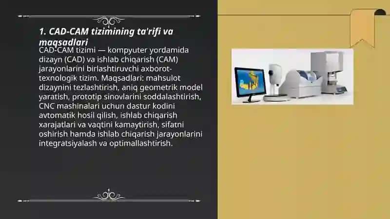 CAD-CAM tizimi 3