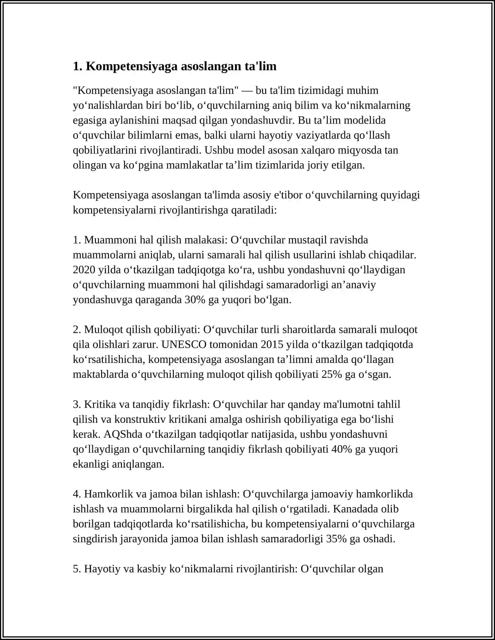 HOZIRGI VAQTDA TAʼLIM MAZMUNINI BELGILASHGA DOIR ASOSIY GʻOYALAR 3