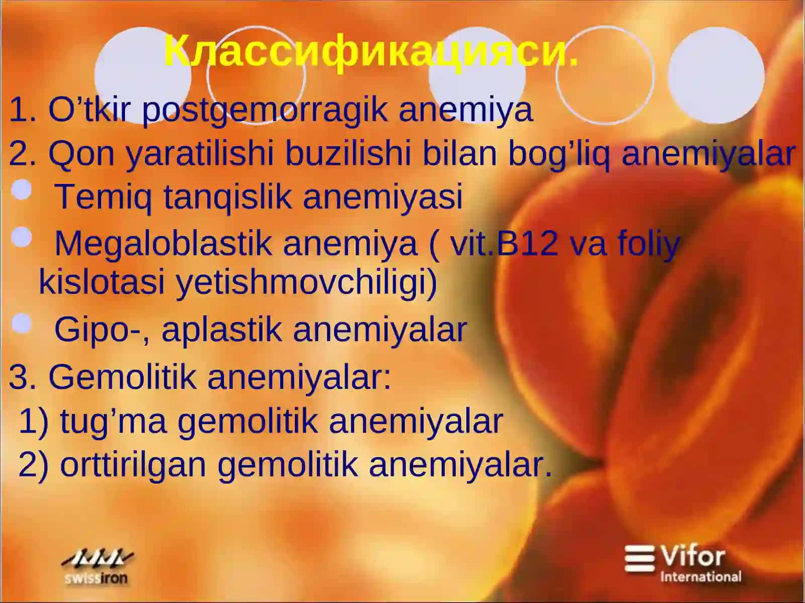 Qon va qon hosil qiluvchia’zolar kasalliklari semiotikasi (anemiya va uning turlari) 3