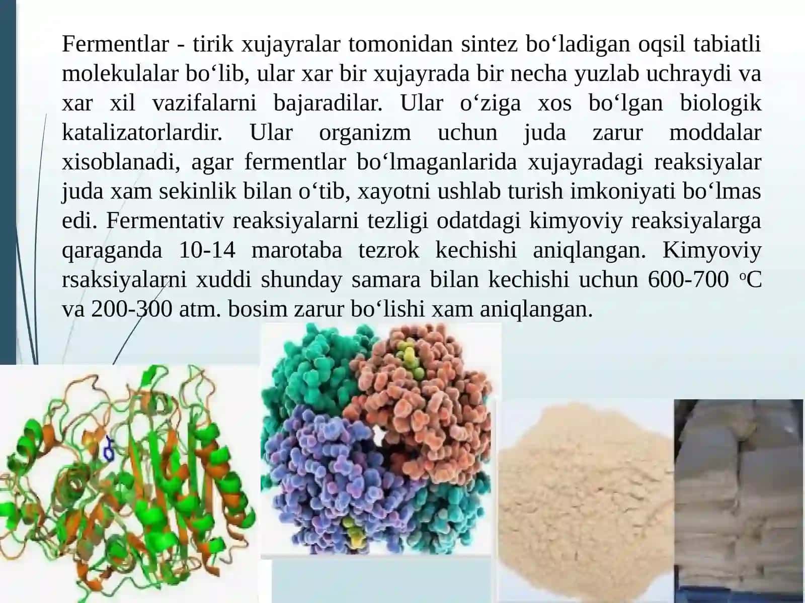 Oziq-ovqat sanoatida fermentlar va ularning texnologik axamiyati 3