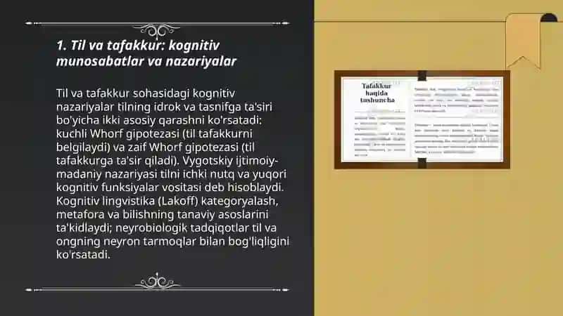 Til va tafakkur. Til va jamiyat. Tillarning oʻzaro hamkorligi va rivojlanish qonuniyatlari 3