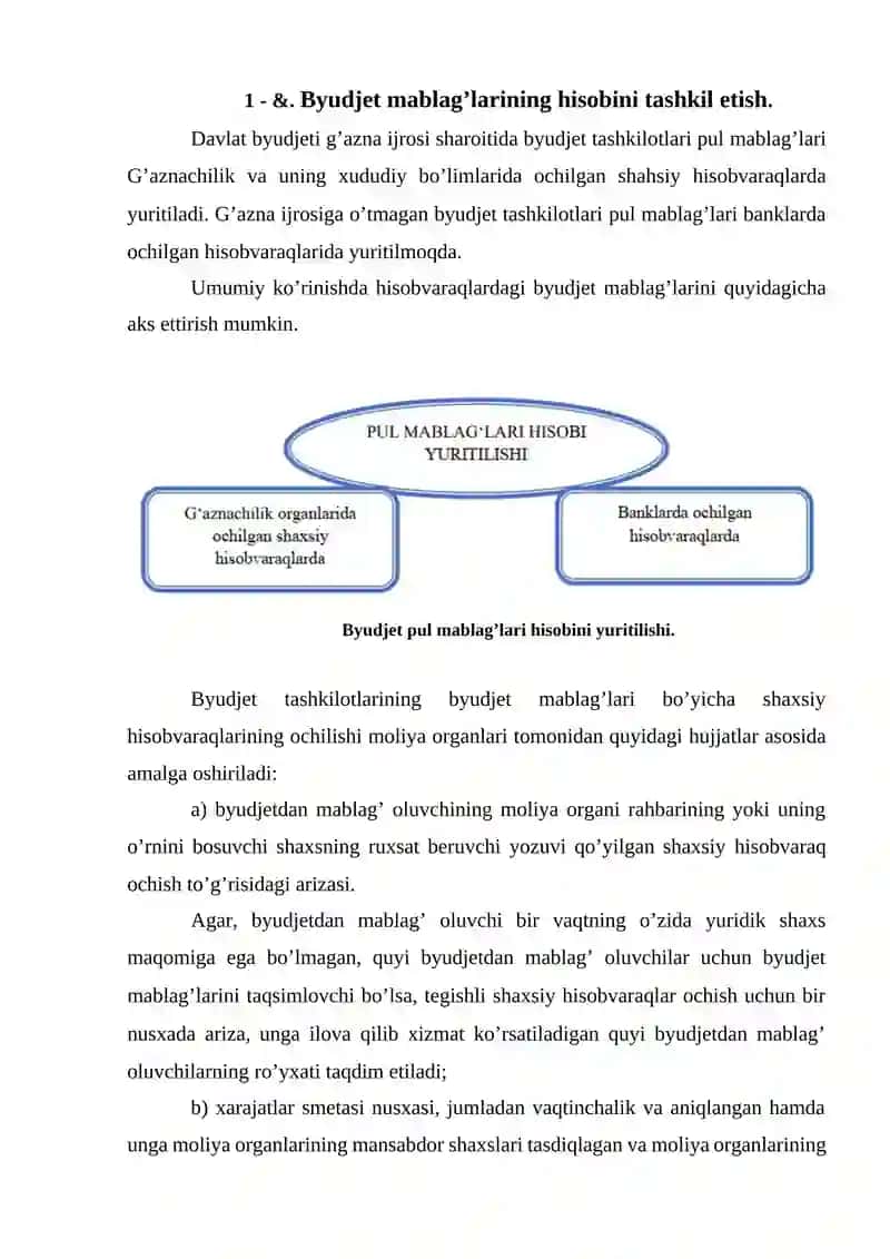 Byudjetning Tashkilotlarining Shaxsiy Gʻazna Hisob va Raqamlardagi Byudjet Mablagʻlari Hisobi 3