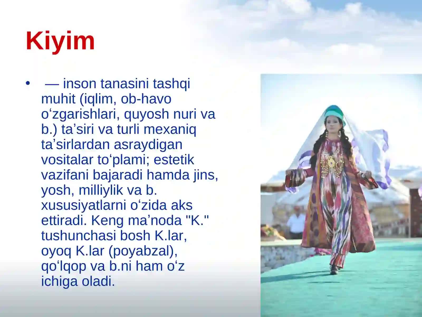 Kiyim Kechak va Oyoq Kiyimni Ta`mirlash va Tayyorlash Bo`yicha Xizmatlarning Tasnifi 3
