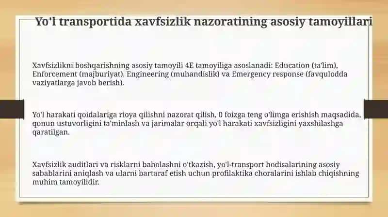 Avtomobil transportida xavfsizlikni nazorat qilish tizimlari 3