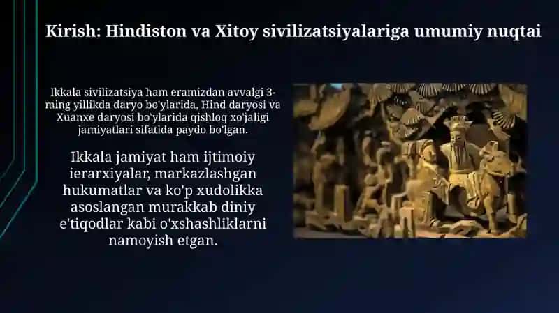 Hindiston va Xitoysivilizatsiyasi 3