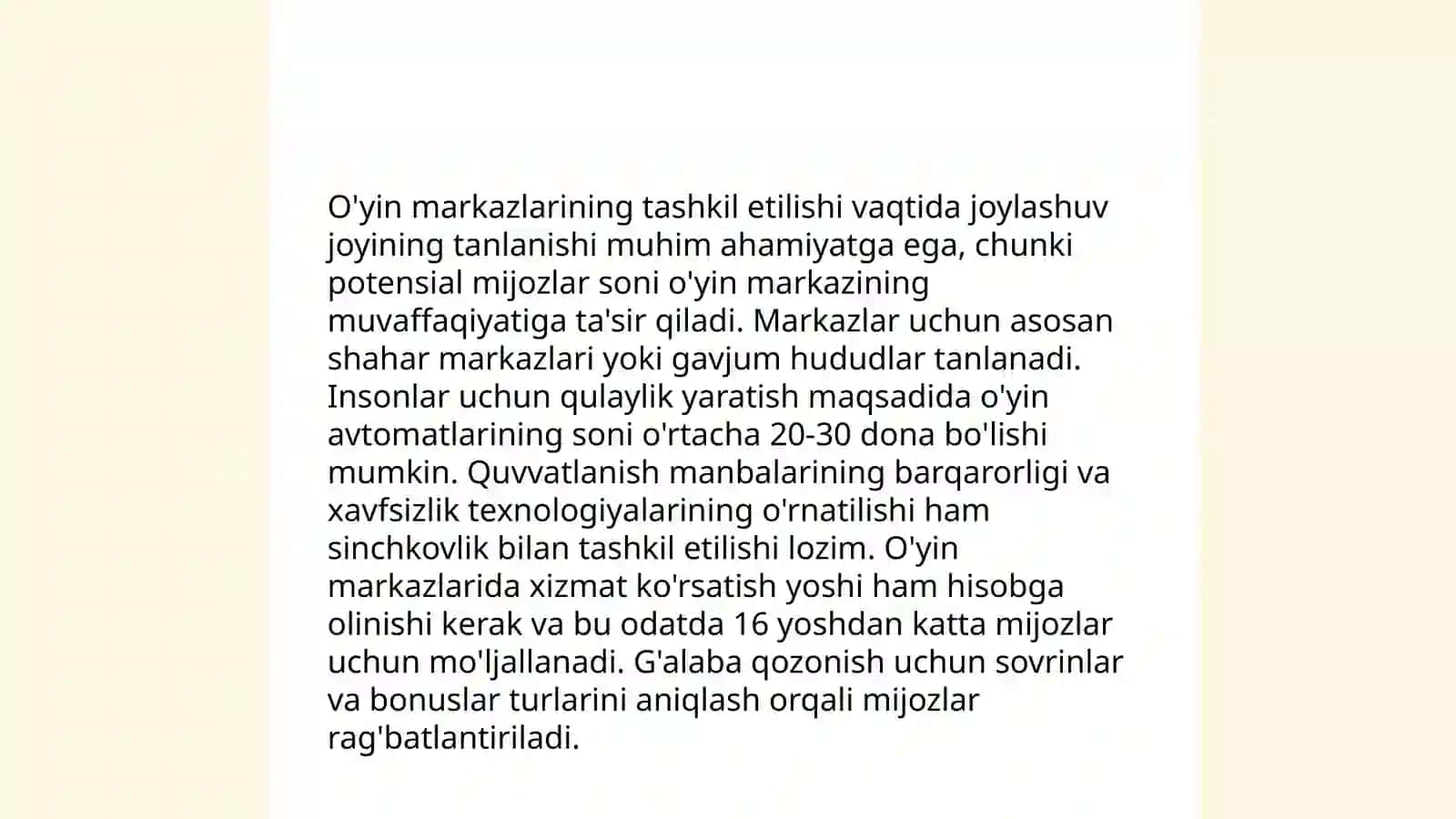 O'yin markazlarining tashkil etilishi 3