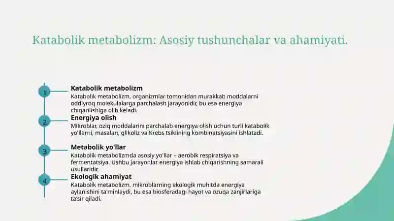 Katabolik metabolizm 3