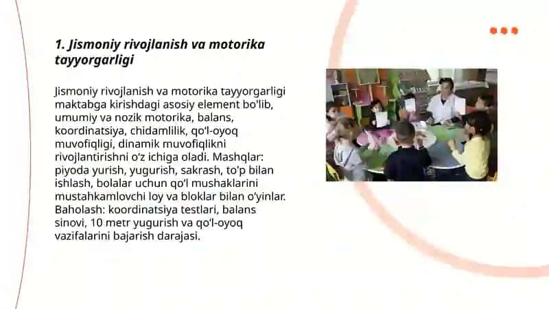 Jismoniy rivojlanish va motorika tayyorgarligi 3