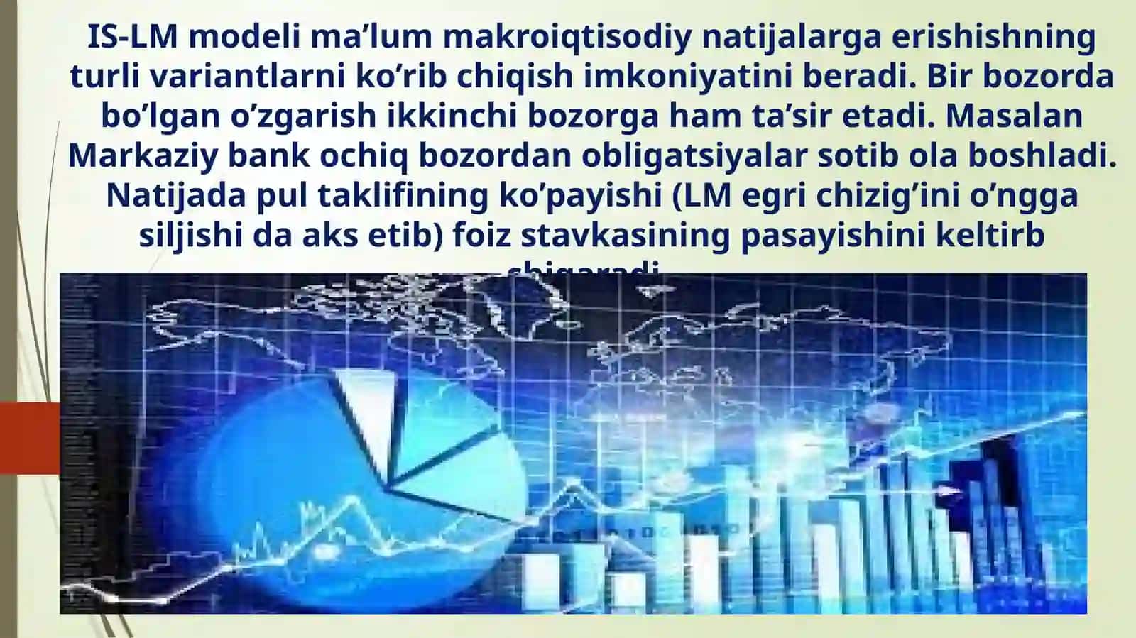 IS-LM modelida makroiqtisodiy muvozanat 3