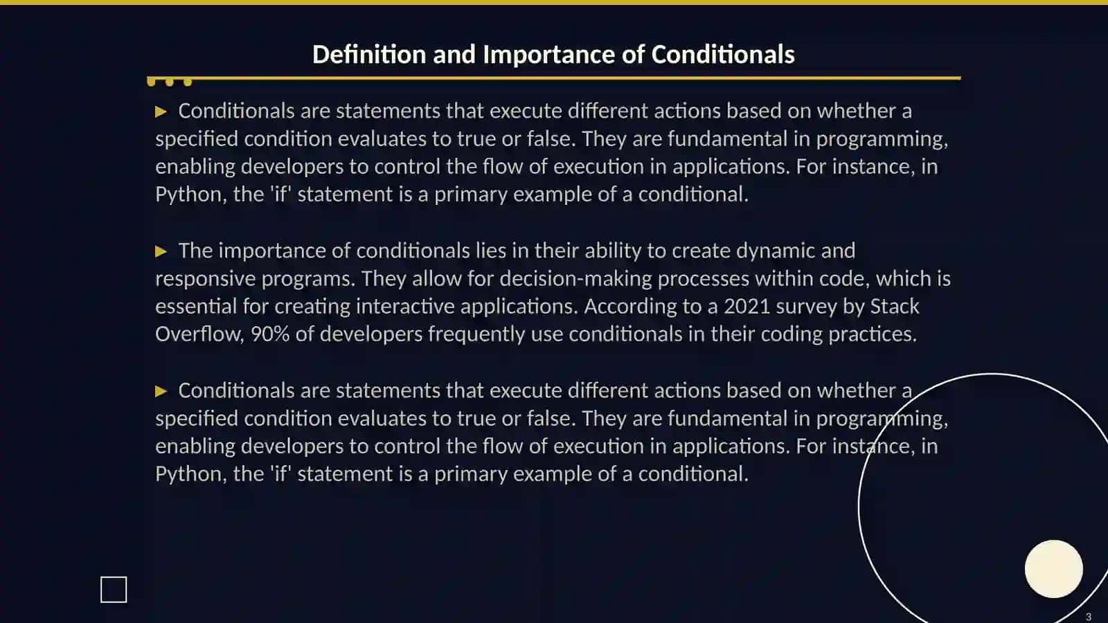 Conditionals 3