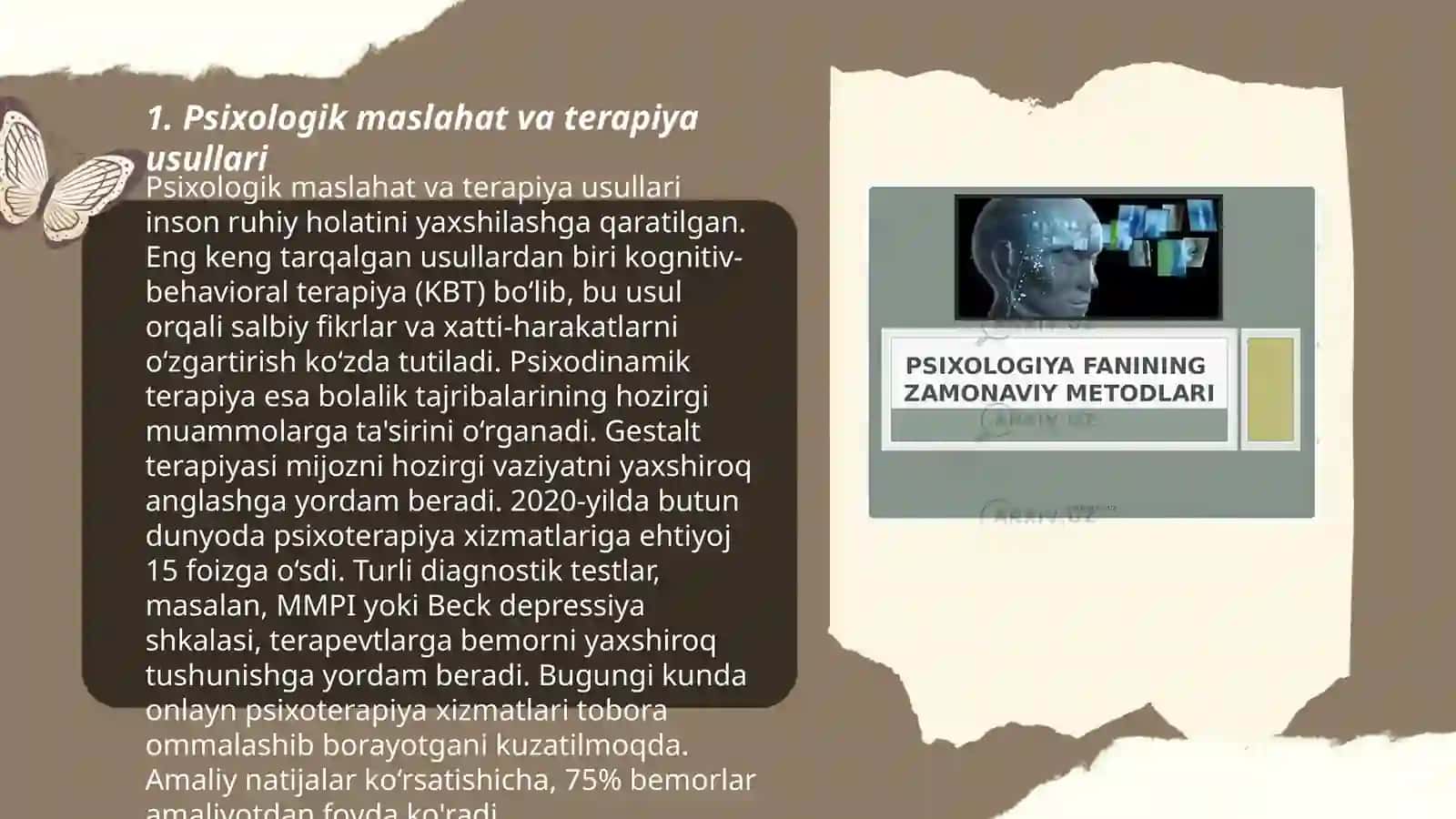 Psixologiyaning zamonaviy tendensiyalari 3