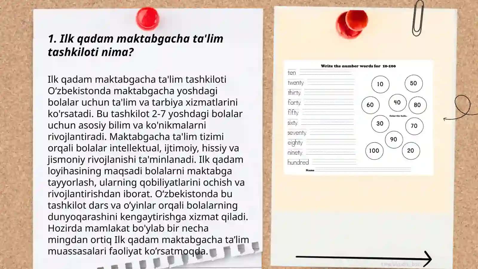 Ilk qadam maktabgacha ta'lim tashkilotining davlat o'quv dasturi 3