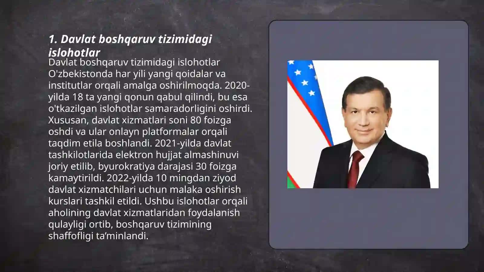Davlat boshqaruv tizimidagi islohotlar 3