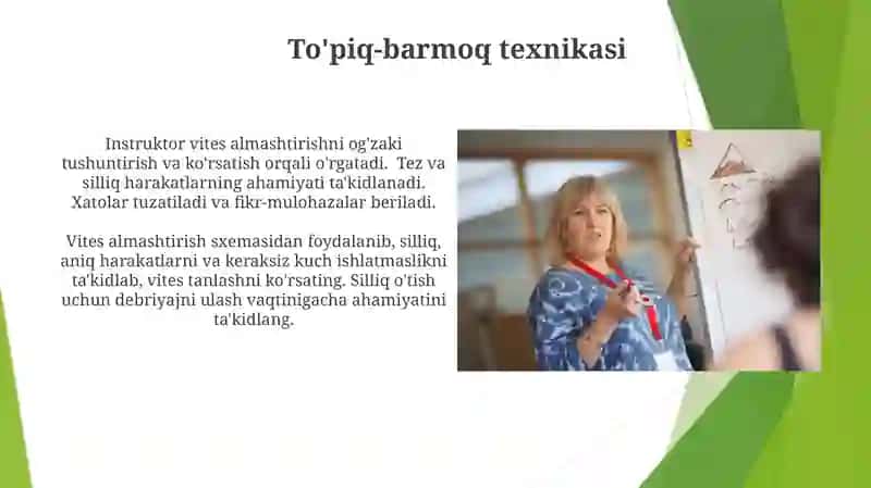Topni uzatish va qabul qilish texnikasini oʻrgatish 3