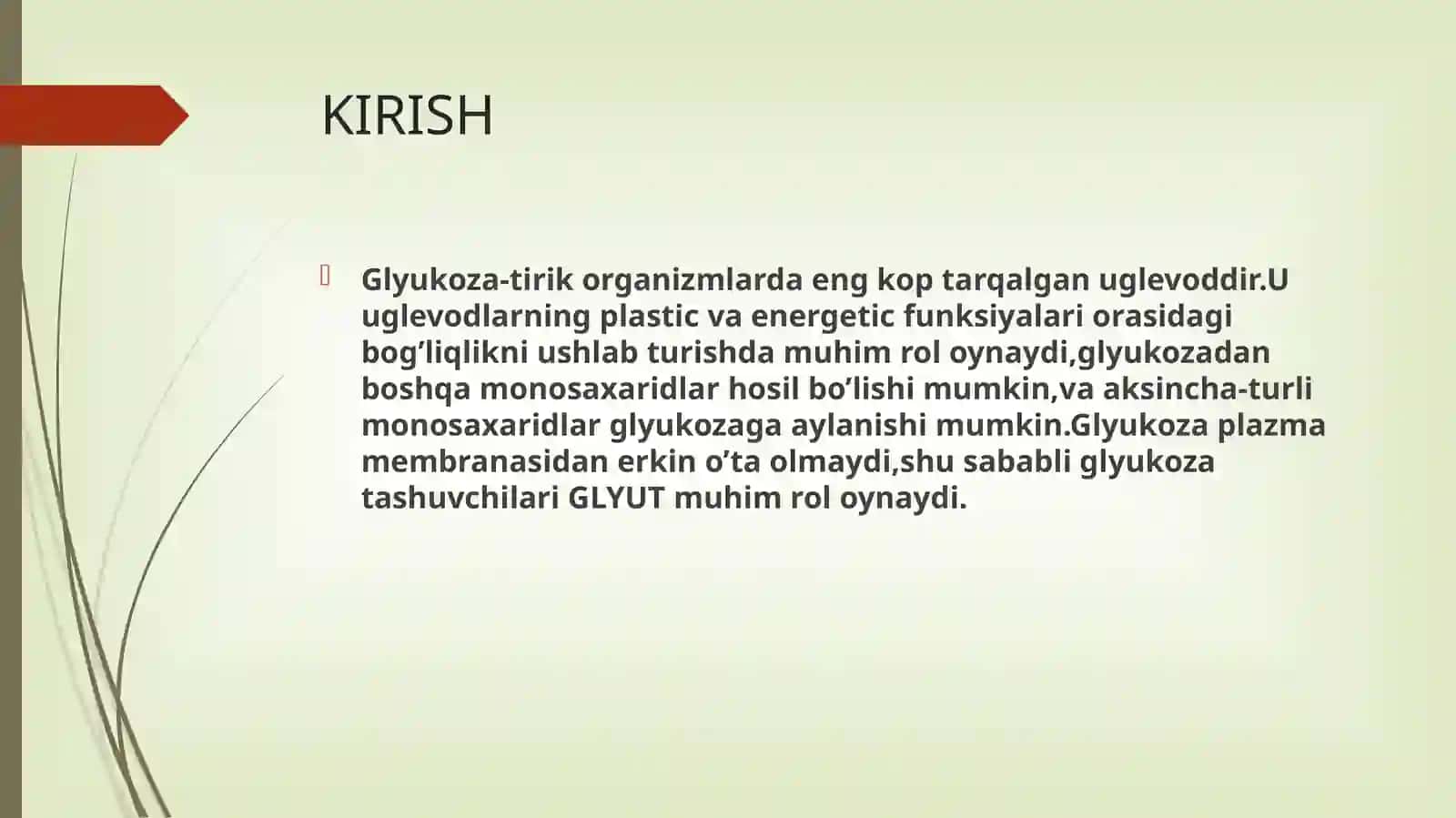 Glukozatashuvchilarining tuzilishi, spesifikligi klinik ahamiyati 3