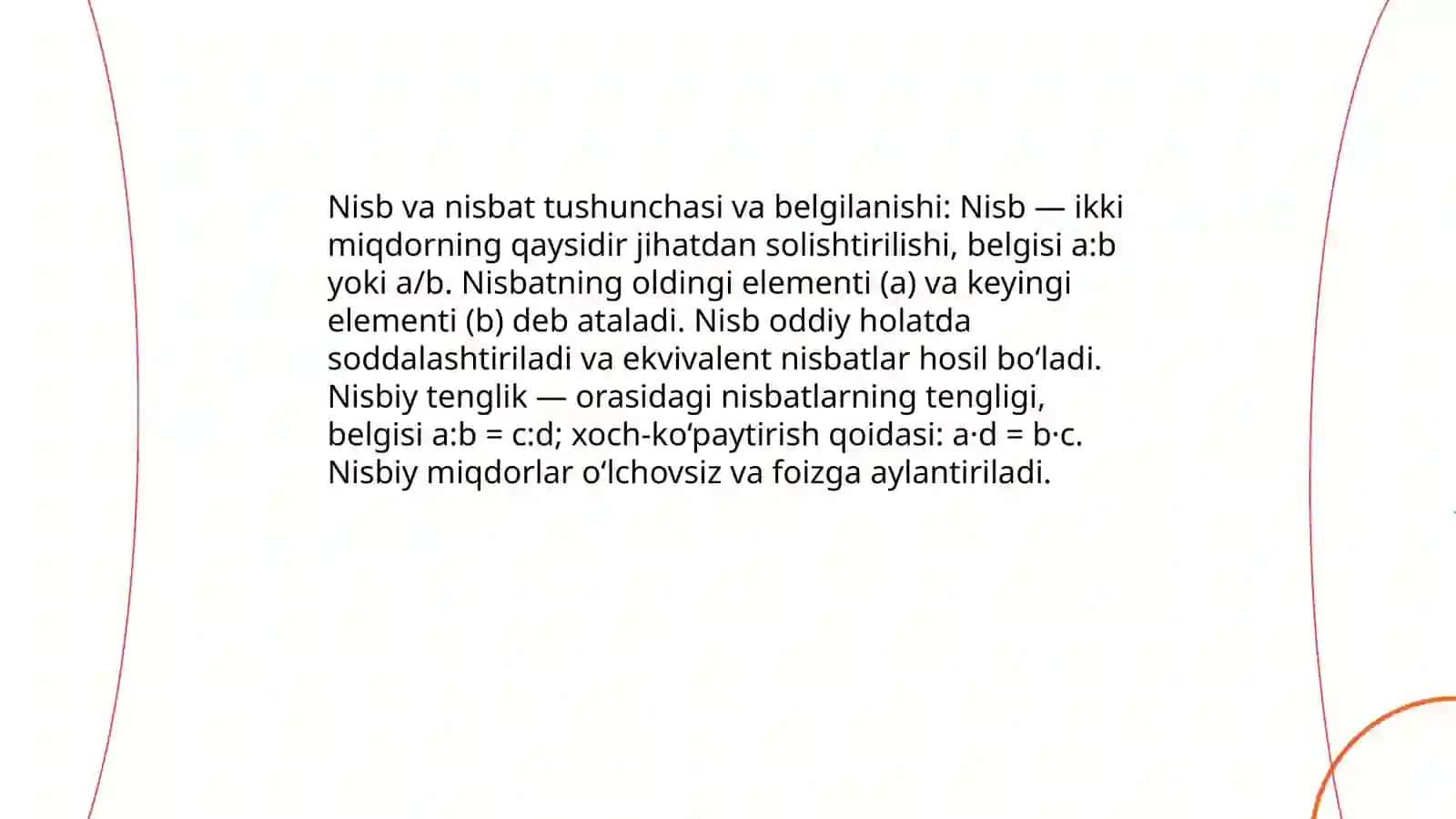 Nispiy miqdorlardan foydalanish usuli 3