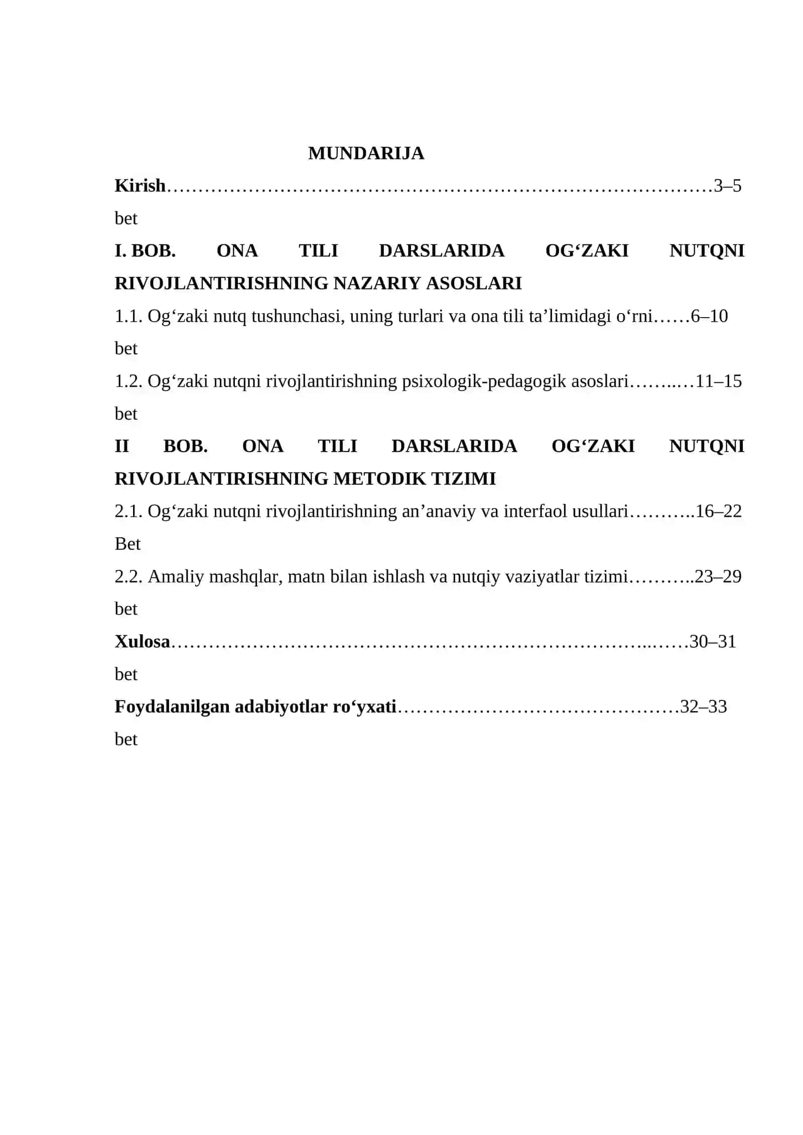 “ ONA TILI DARSLARIDA OG’ZAKI NUTQNI RIVOJLANTIRISH USULLARI” 3