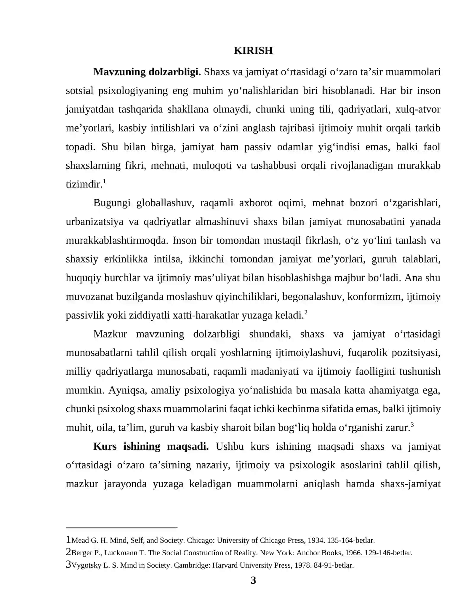 SHAXS VA JAMIYAT O‘RTASIDAGI O‘ZARO TA’SIR MUAMMOLARI 3