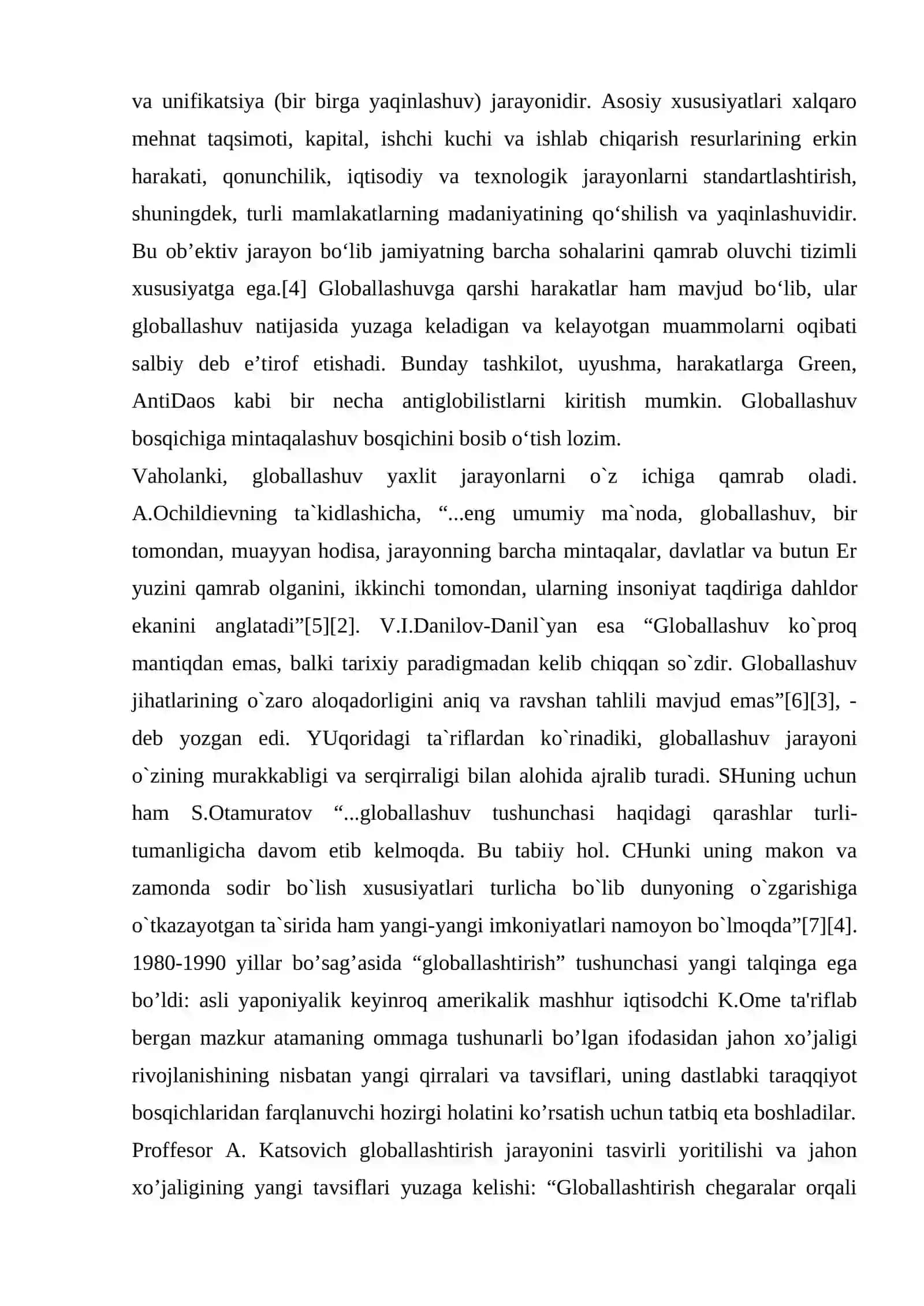 Globallashuv tushunchasi, mohiyati, jamiyat hayotida namoyon bo‘lish xususiyatlari 3