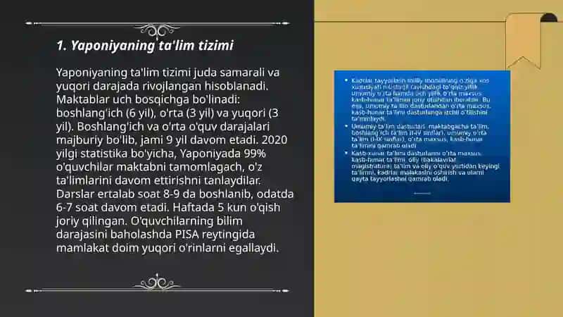 Yaponiyaning talimi va xususiyatlari 3