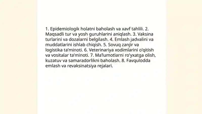 Chorvachilikda qolanadigan chora tadbirlar 3