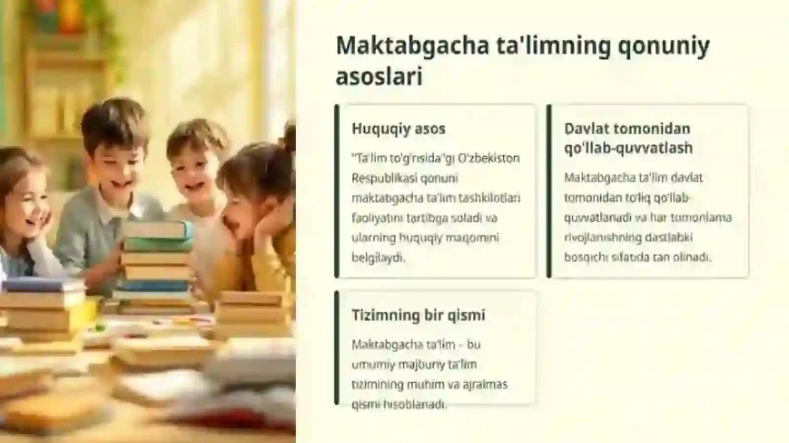 Turli mamlakatlarda maktabgacha talimda markazlashtirilgan tashkilotni qo'llash 3