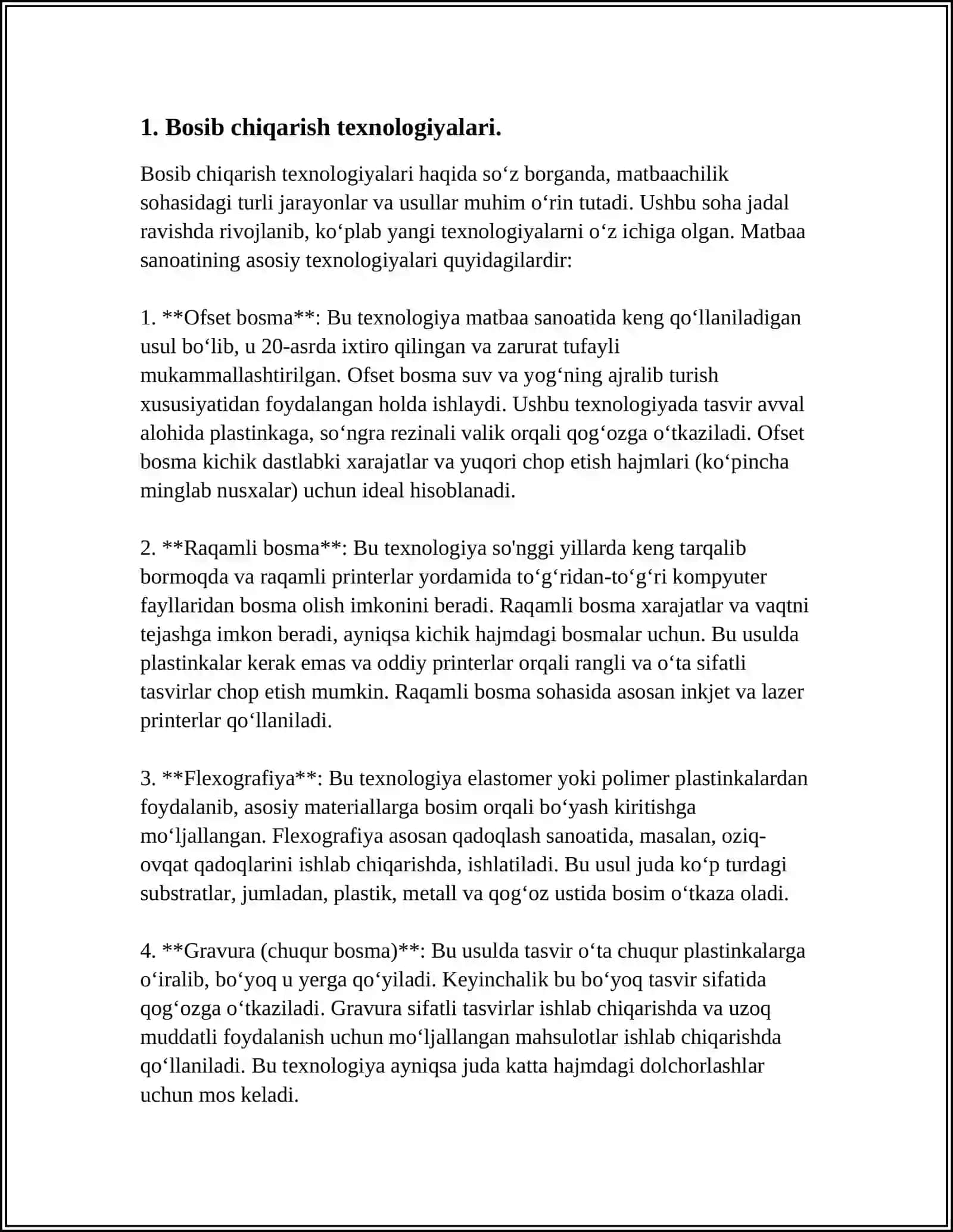 Buxoro Muhandislik Texnologiya Institutidagi Mustaqil Ish 3