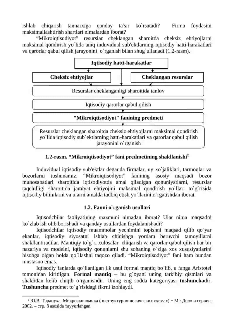 “Mikroiqtisodiyot”  fаnining  mаzmuni, prеdmеti vа o`rgаnish  usullаri 3