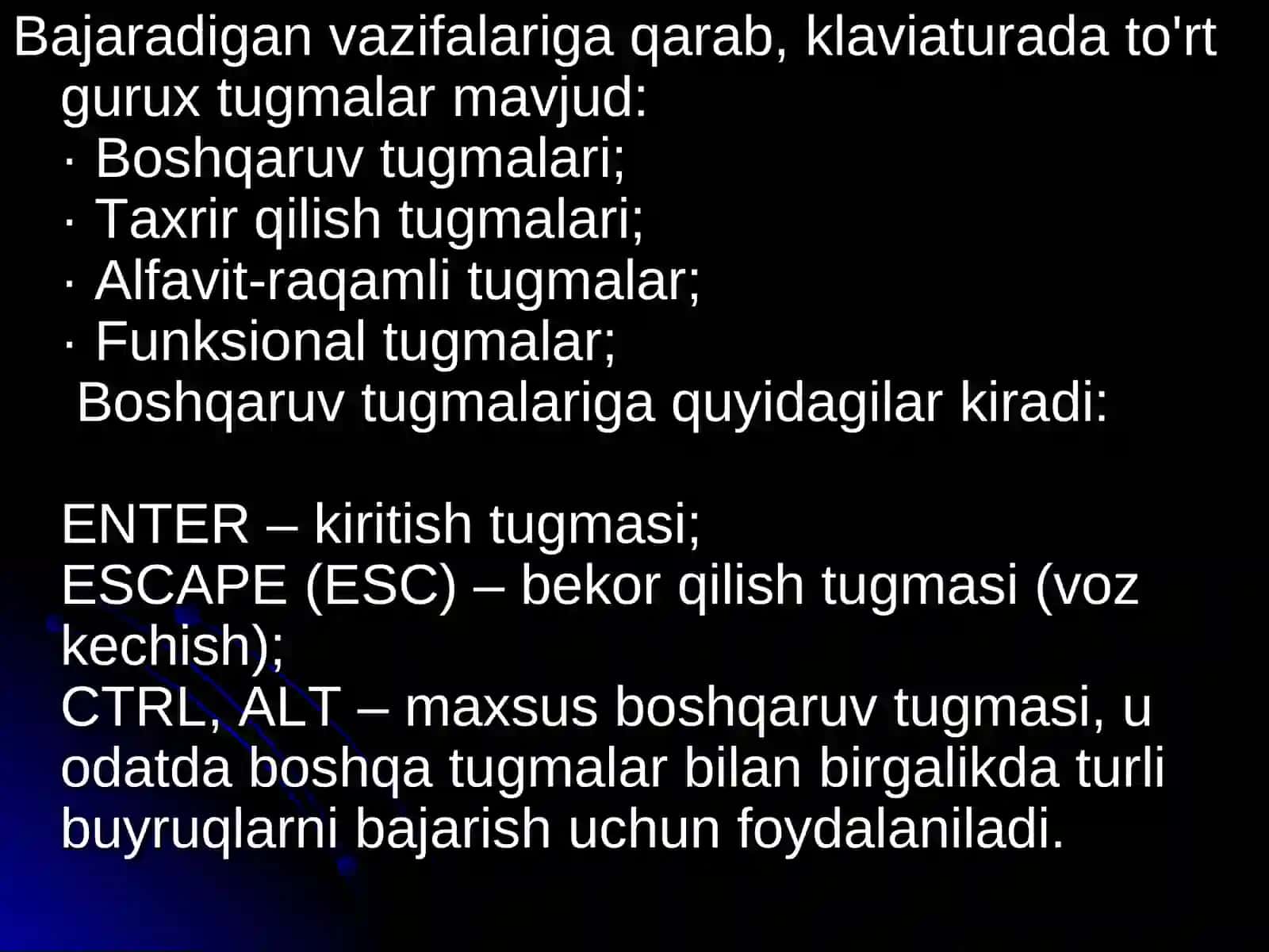 Klaviaturaning ishlash prinsipini o’rganish va tahlil qilish 3