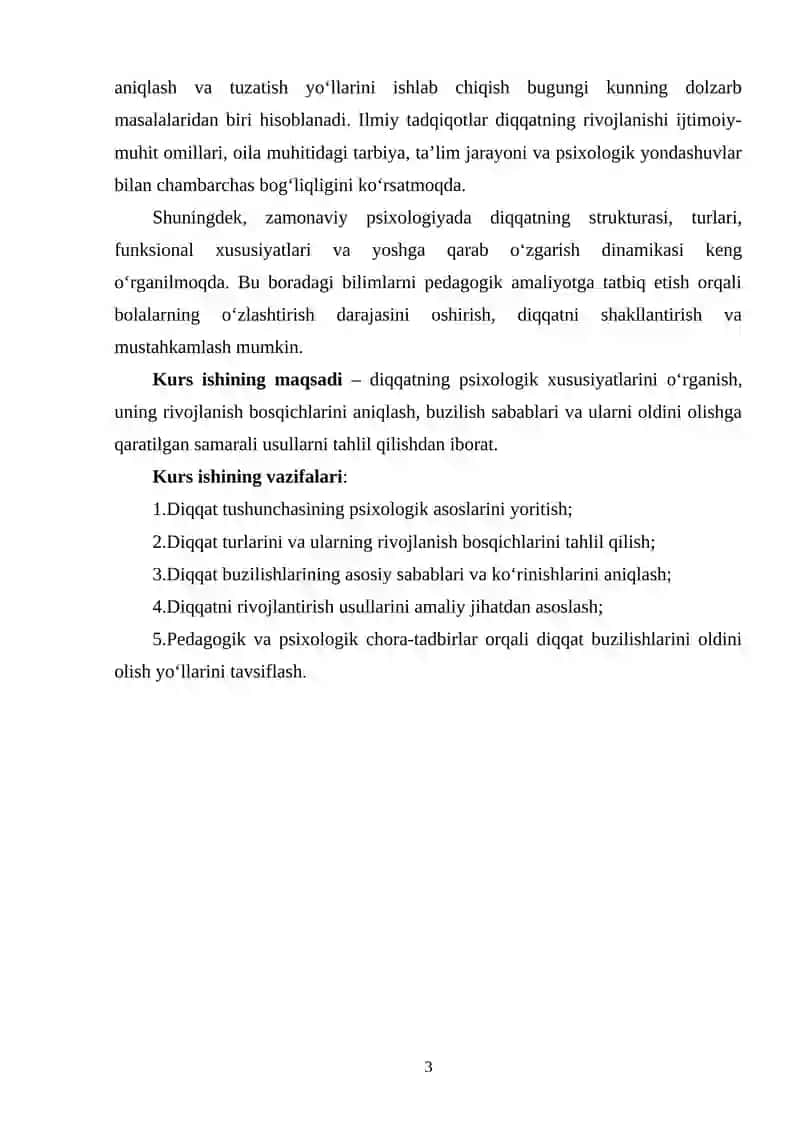 DIQQATNING RIVOJLANISHI VA BUZILISHI 3