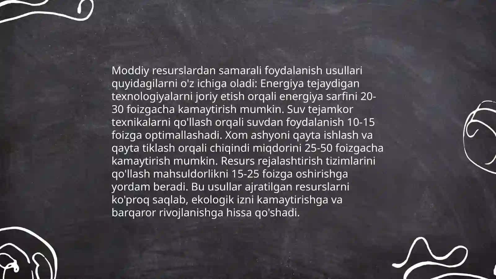 Moddiy resurslar bilan ta'minlanganlik va ulardan foydalanish samaradorligining tahlili 3