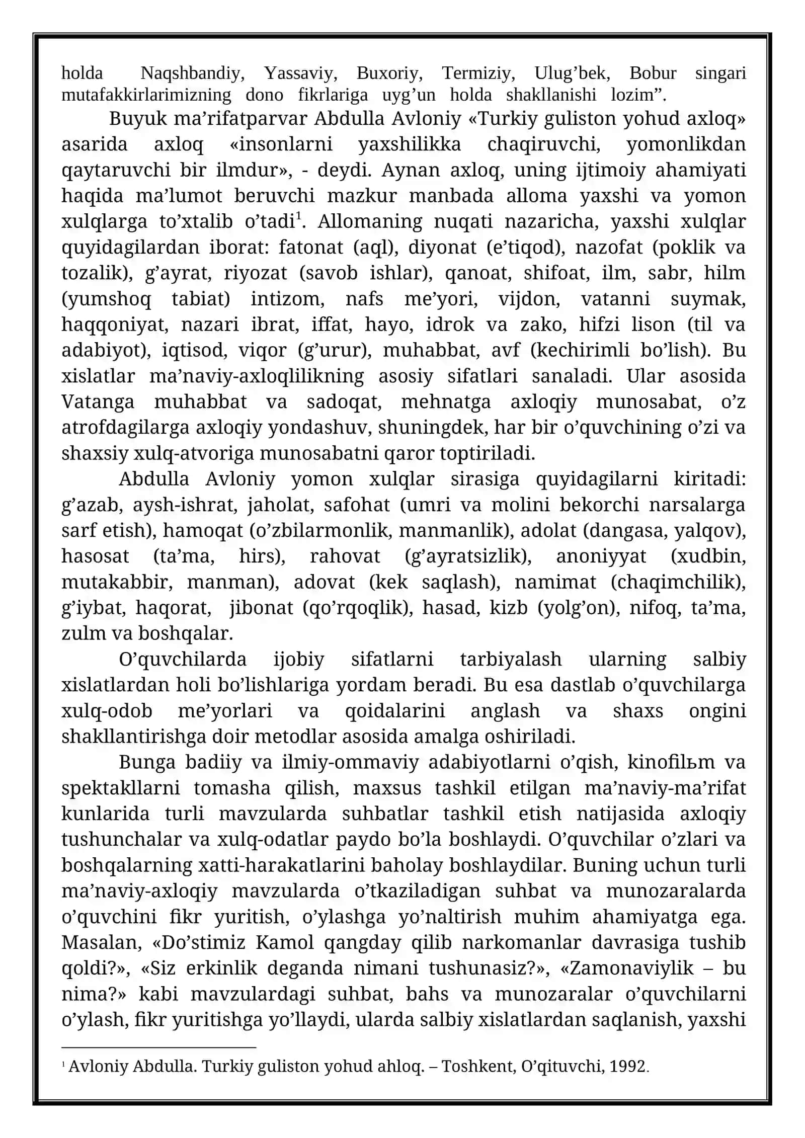 Kaykovus va uning “Qobusnoma” asarida barkamol inson tarbiyasida qo'llaniladigan metod va uslaublar 3