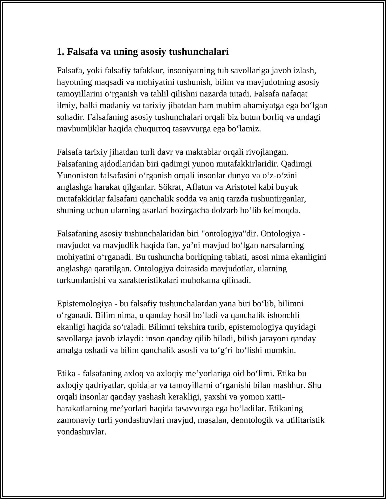 FALSAFA VA UNING JAMIYAT HAYOTIDAGI OʻRNI 3