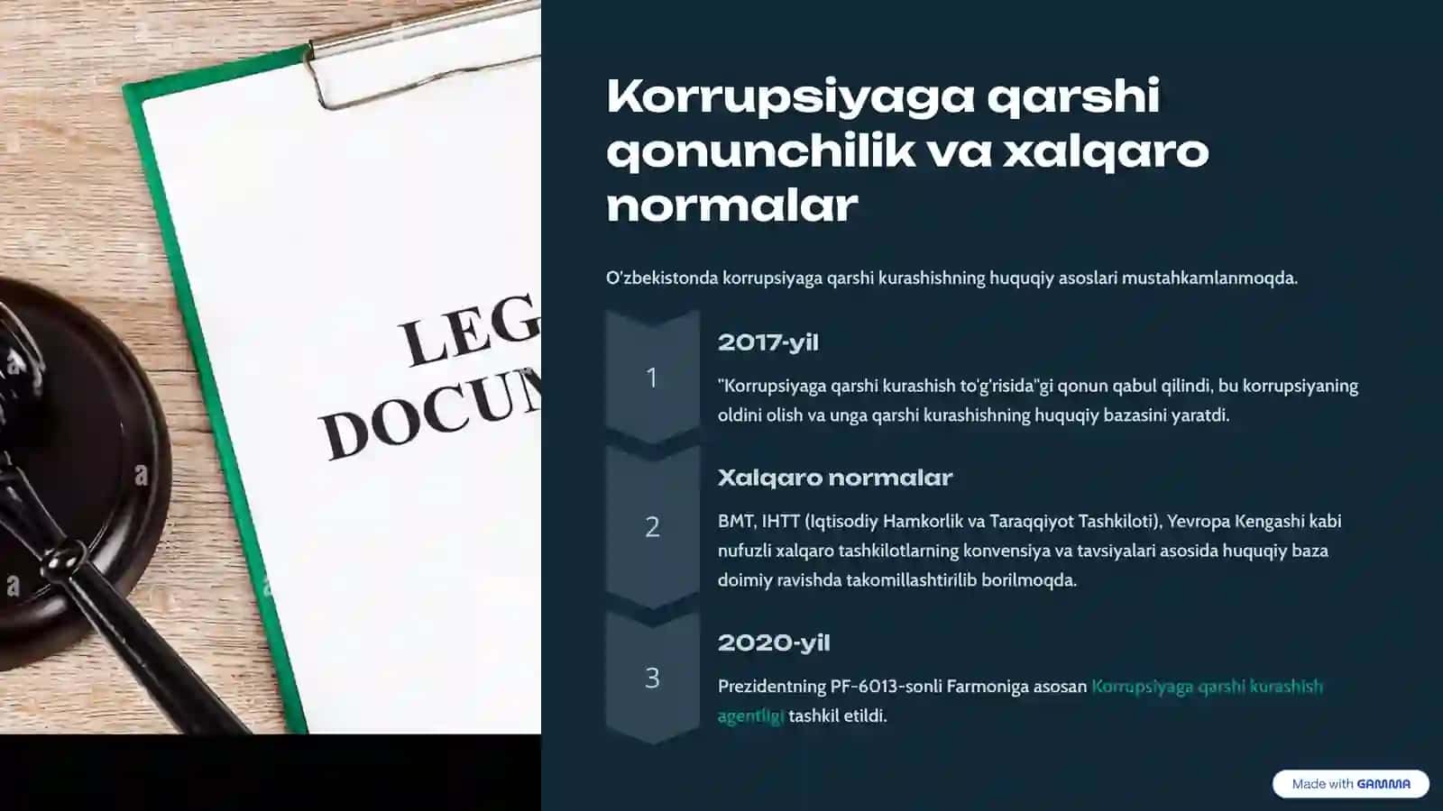 Korrupsiyaga qarshi kurashish: Davlat siyosati va vazifalari 3