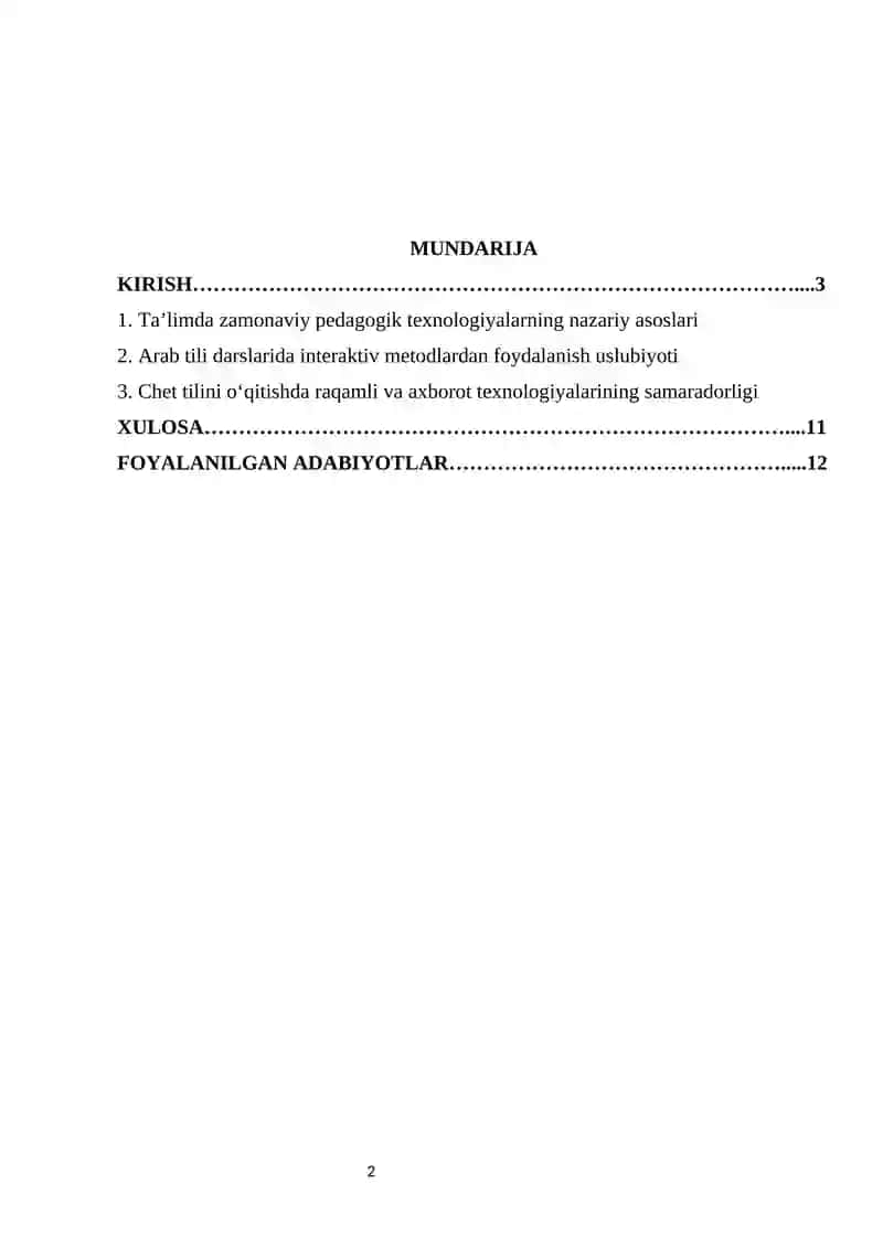 Zamonaviy pedtexnalogiyalar, interaktiv metodlar asosida chet tilini oʻqitish 3
