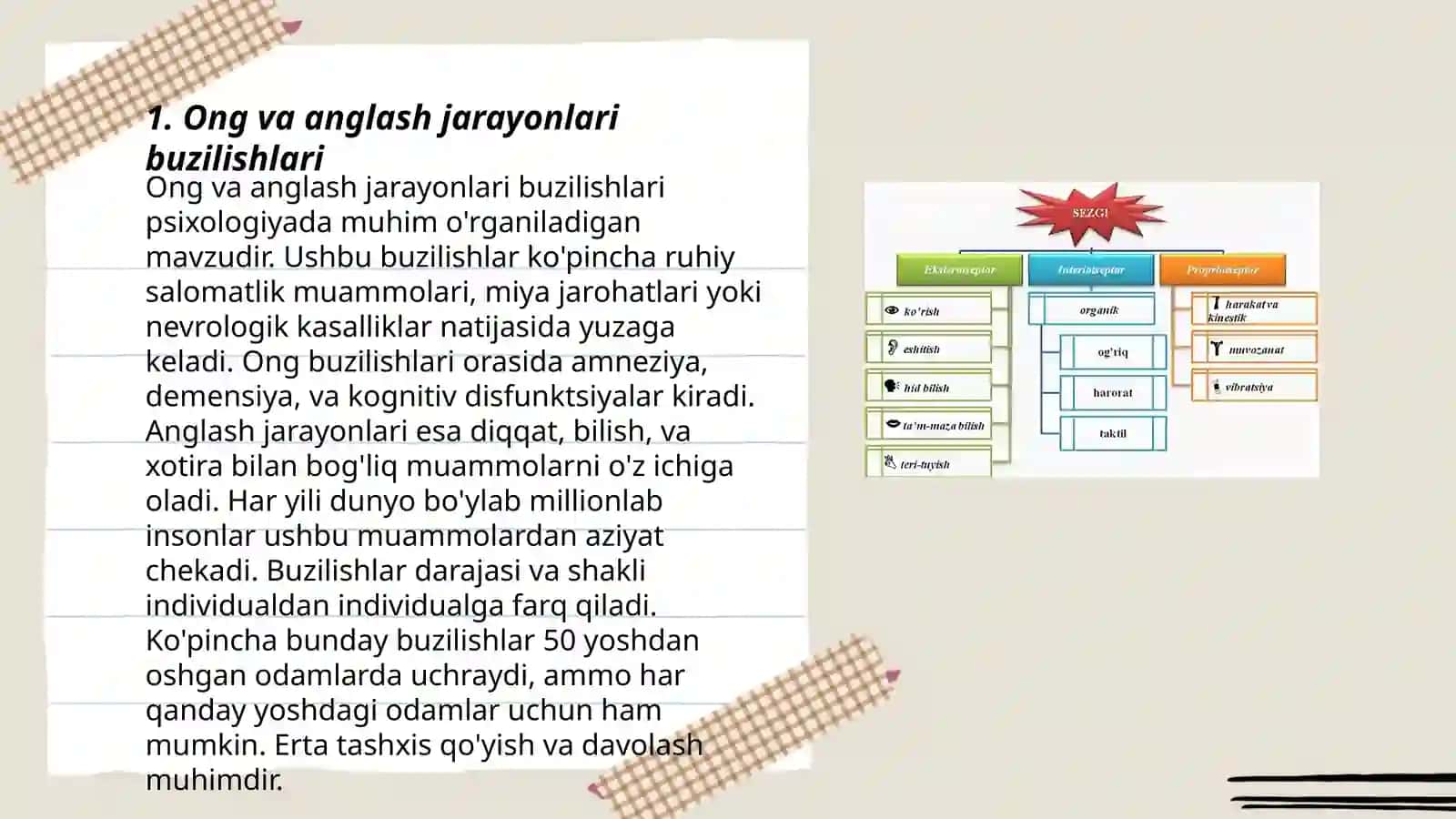 Ong va anglash jarayonlari buzilishlari 3