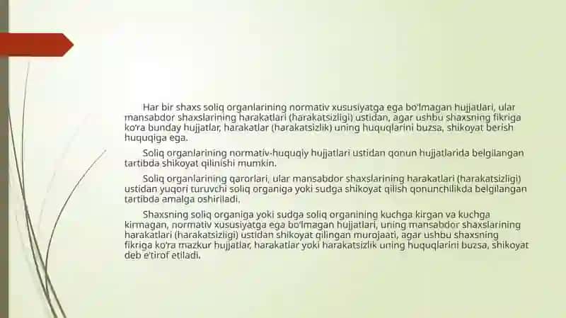 Soliqnizolari nisudgacha halqilishni zolari institutini rivojlantirish 3