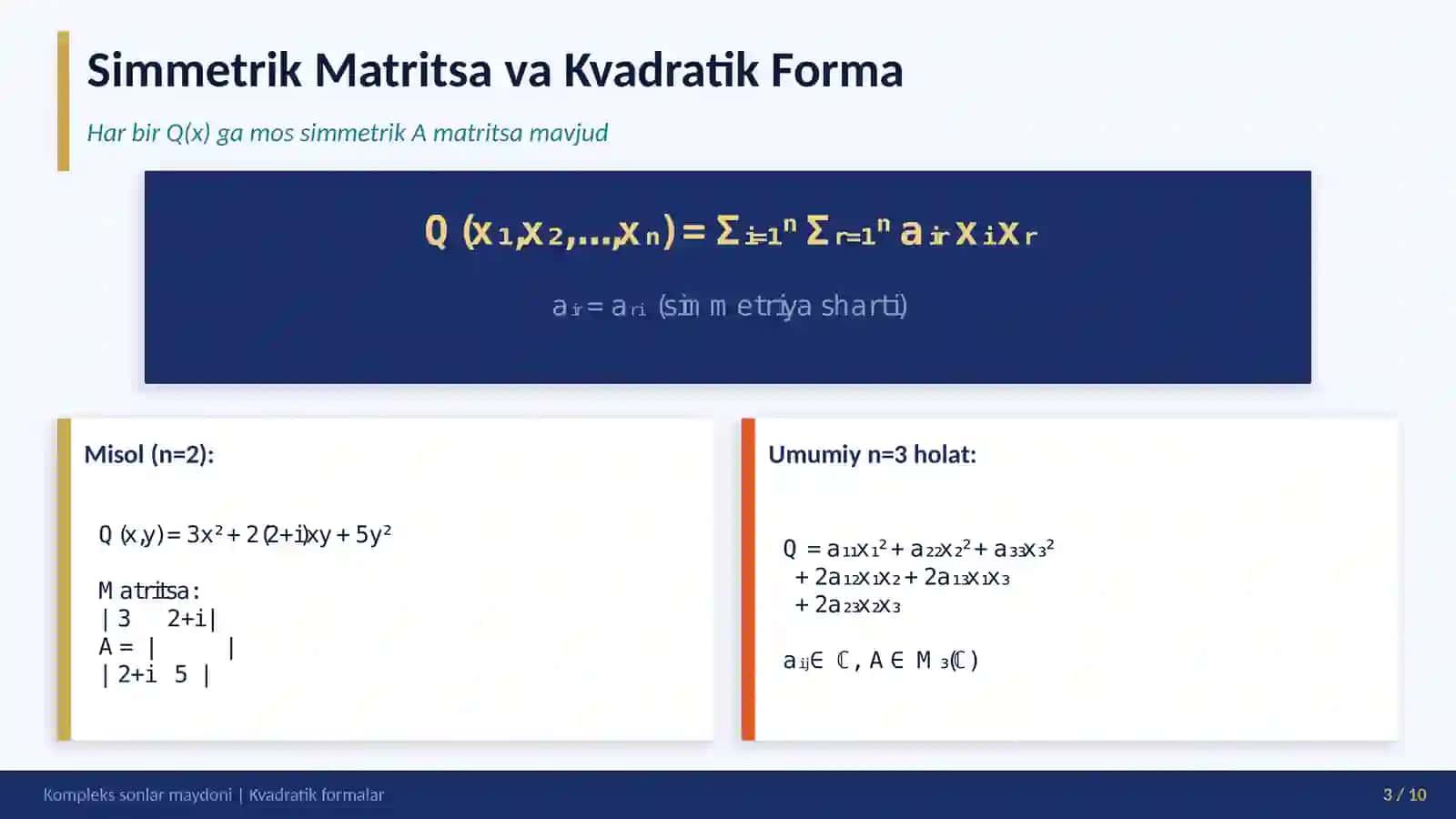 Kvadratik Formalar 3