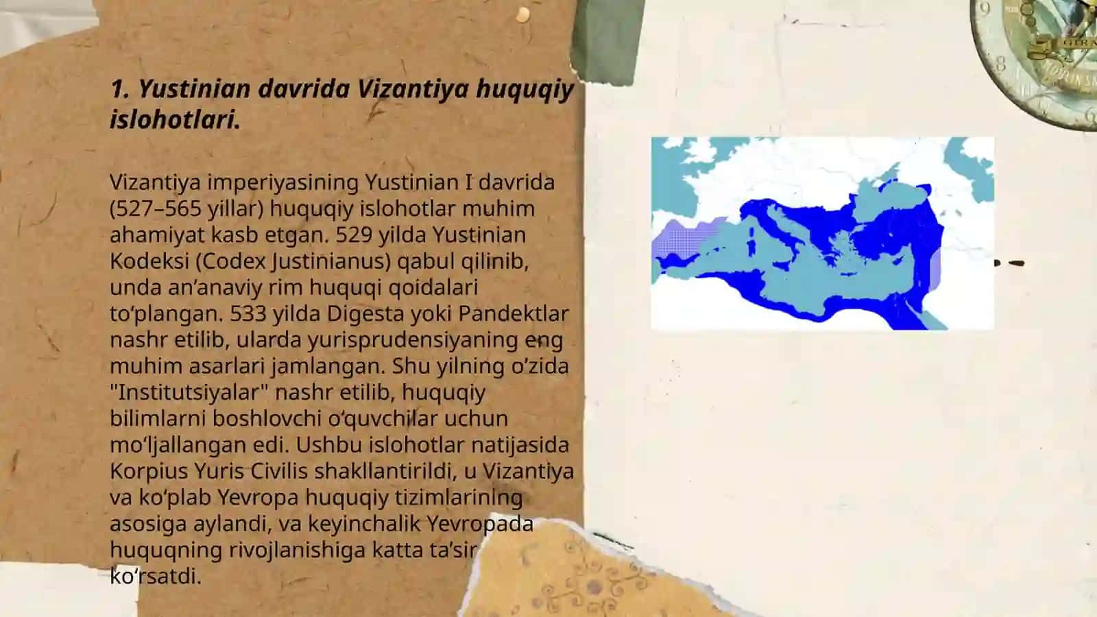 Yustinyon podishohlik davrida vizantiya 3