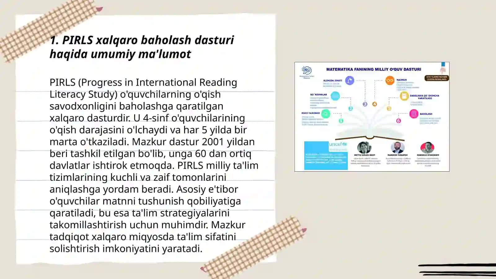 PIRLS xalqaro baholash dasturi mazmun va mohiyati 3