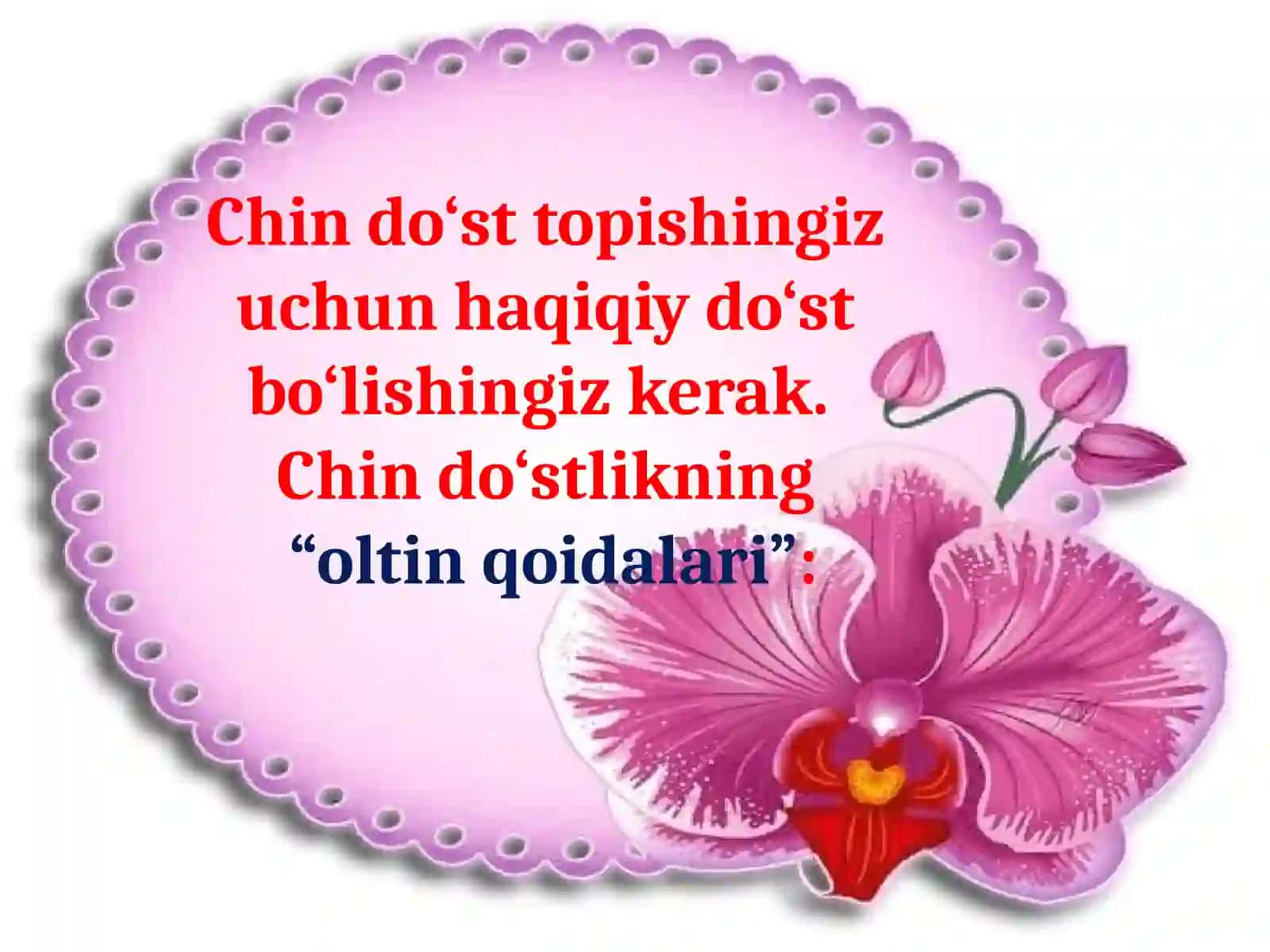 DO’STLIK VA MEHR-OQIBAT 3