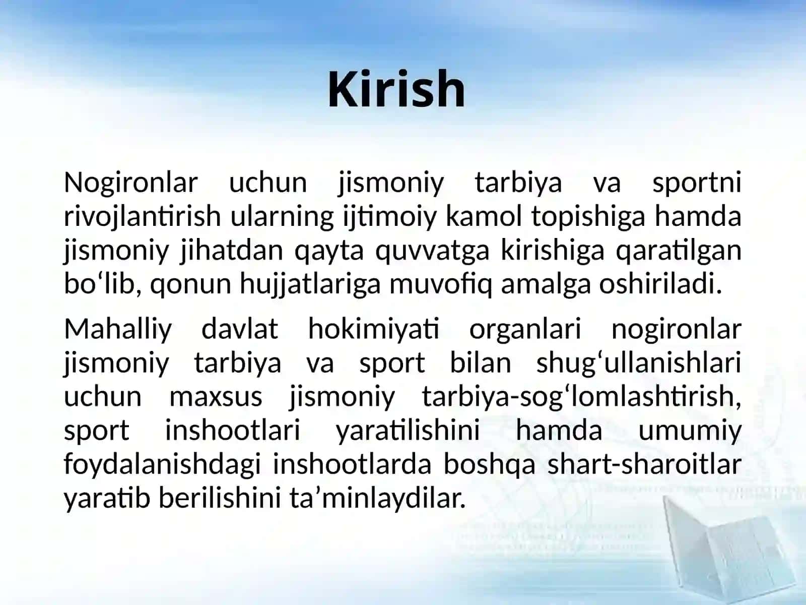 Nogironligi bor shaxslarning xorijdagi ijtimoiy mehnat reabilitasiyasi 3