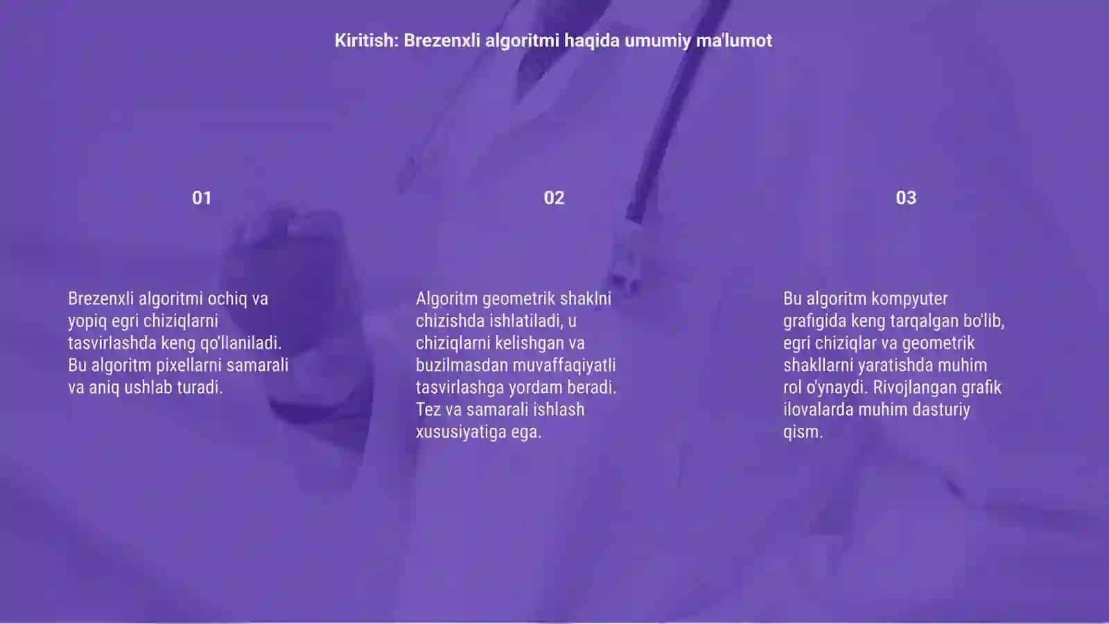 Brezenxli algoritmi 3