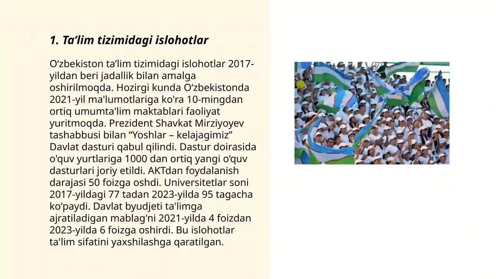 O'zbekistonning eng yangi tarixi fanidan taqdimoti 3